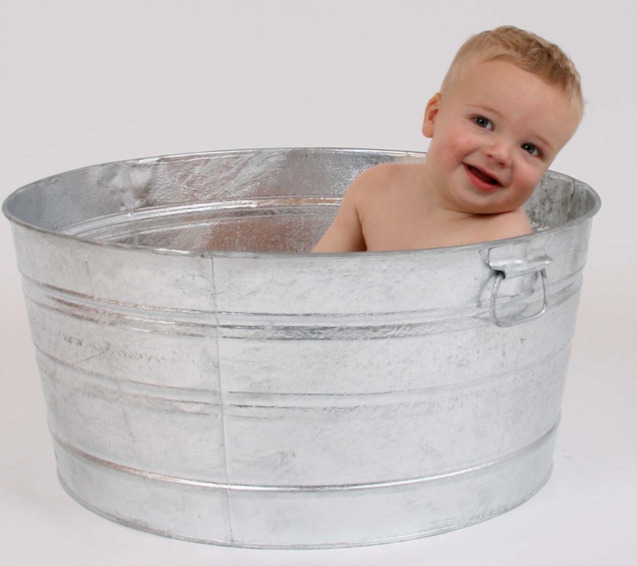 Baby in Washtub